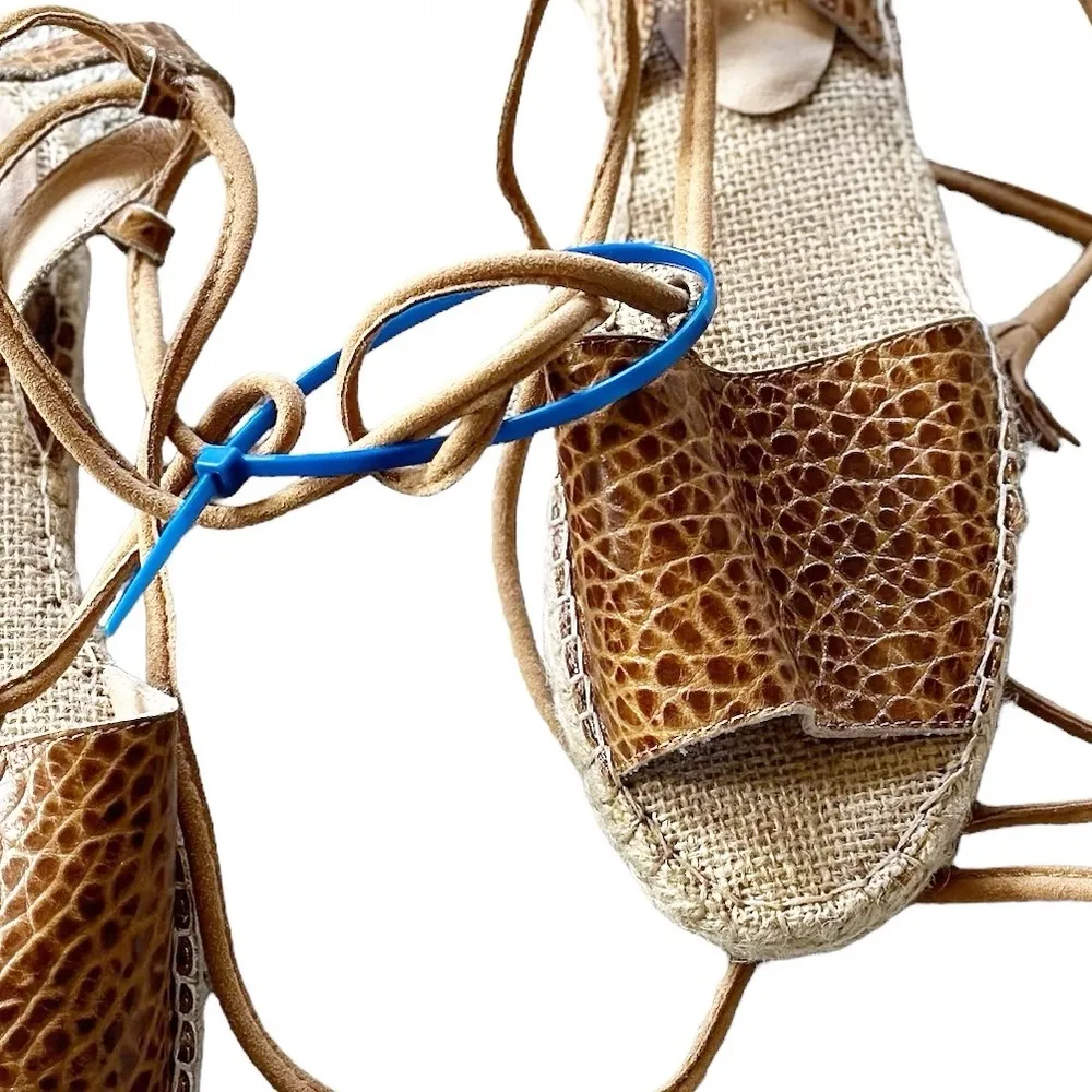 NEW Matisse x amuse society La Vita leather espadrille Snakeskin - Image 5