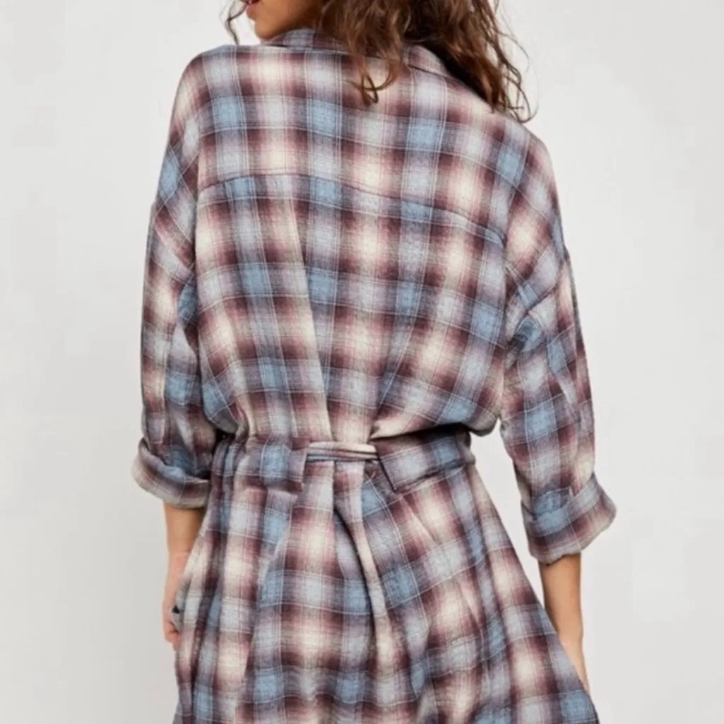 Free People Before I Let You Go Plaid Romper - Image 6