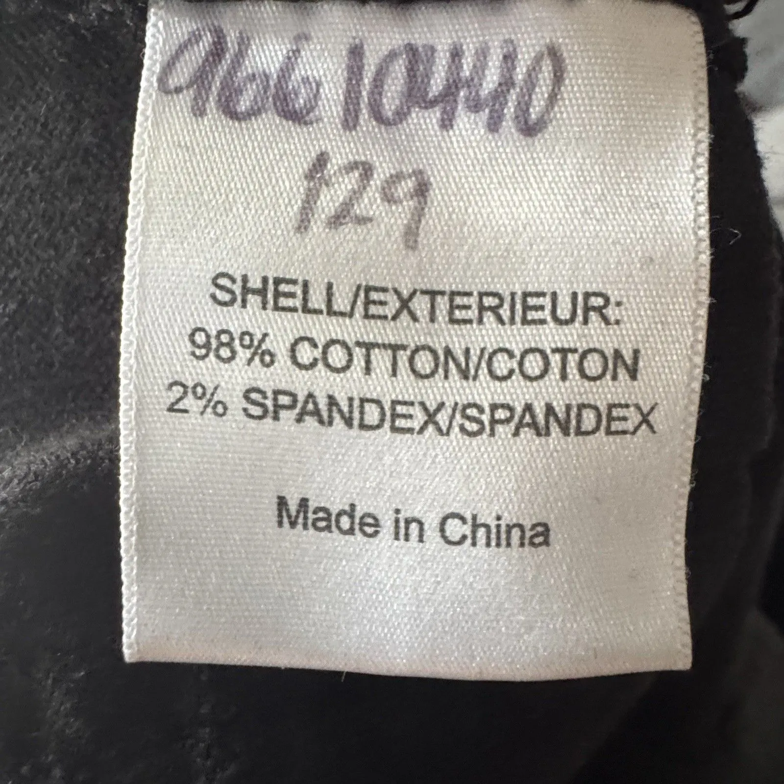 Tory Burch Corduroy Pants Size 32 Black Ivy Super Skinny Winter Fall - Image 9