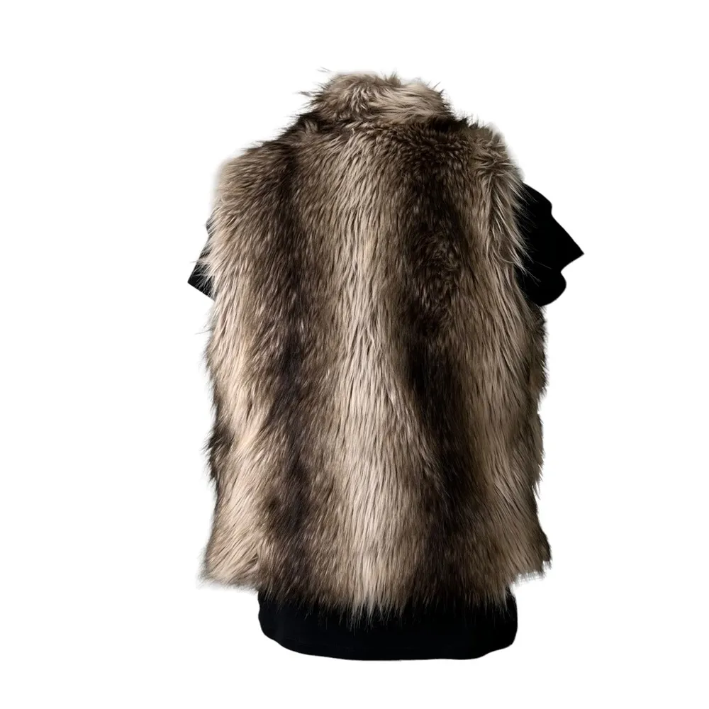 Ci Sono by Cavalini Faux Fox Fur Vest - Image 8