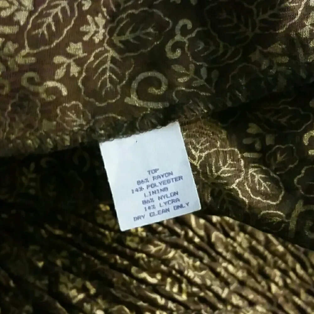 Vintage Jeanne Marc Tassel Gold Shimmering Jacket Size L Size L - Image 6