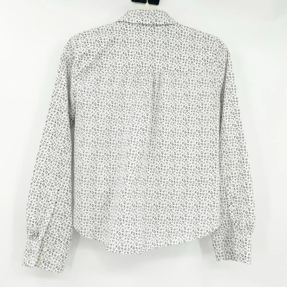 J.Crew Womens Boho Cottagecore Tie Knot Front Ditsy Floral Button Up Shirt Small - Image 8