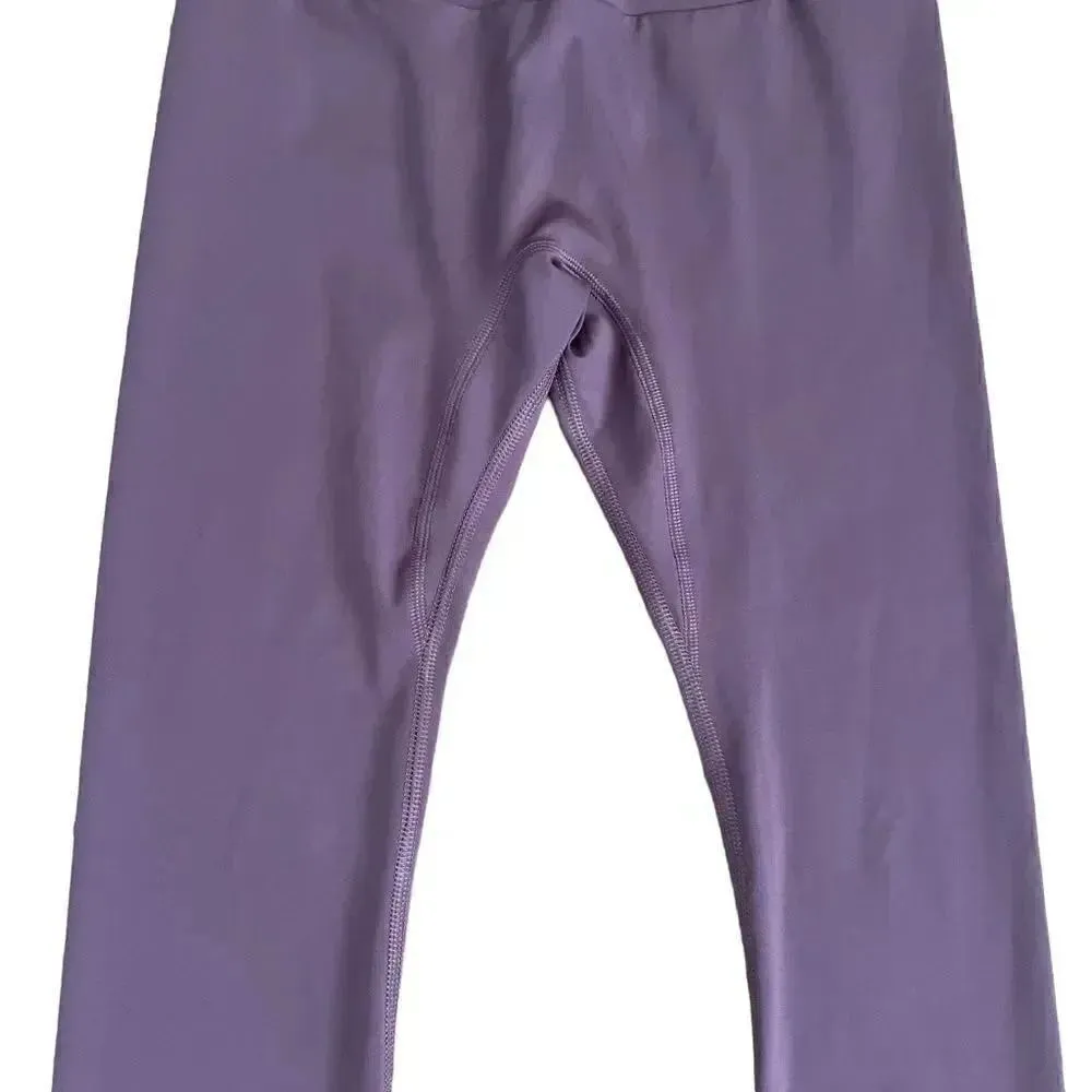 Gymshark Purple Mid-Rise Stretch Womens Yoga Athletic Running Leggings SZ S - Image 3