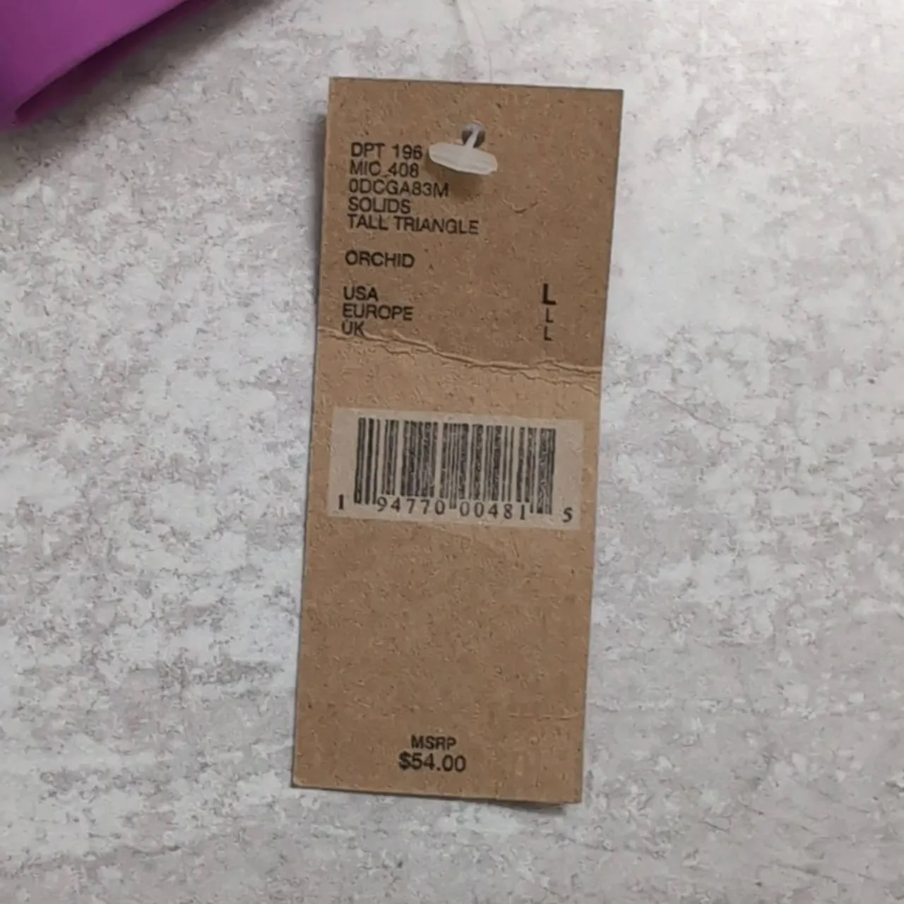 NWT Cremieux Amavi Purple Halter Neck Tie Closure Bikini Top Size L Size L - Image 8