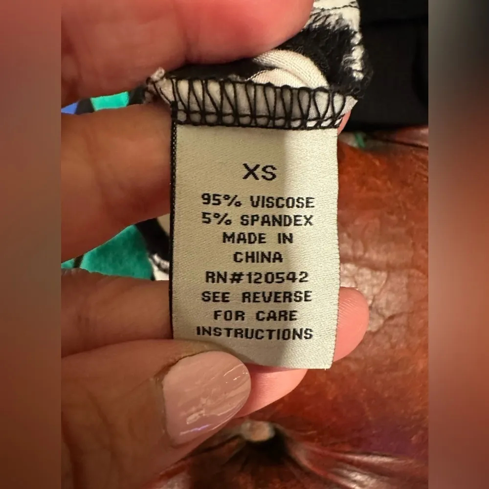 EUC REMAIN BEAUTIFUL MULTICOLOR STRIPE & SOLID GEOMETRICS STRAPLESS MAXI DRESS Blue Size XS - Image 8