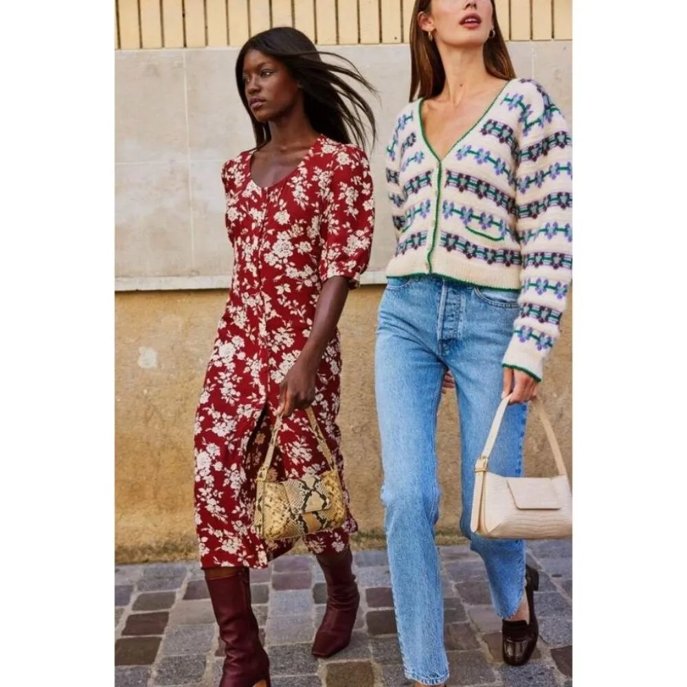 💕ROUJE💕 Chunky Jacquard Leora Cardigan 38 NWOT Size undefined - Image 11