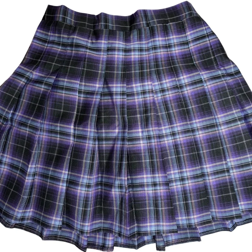Plaid Pleated Skirt Built - Image 2