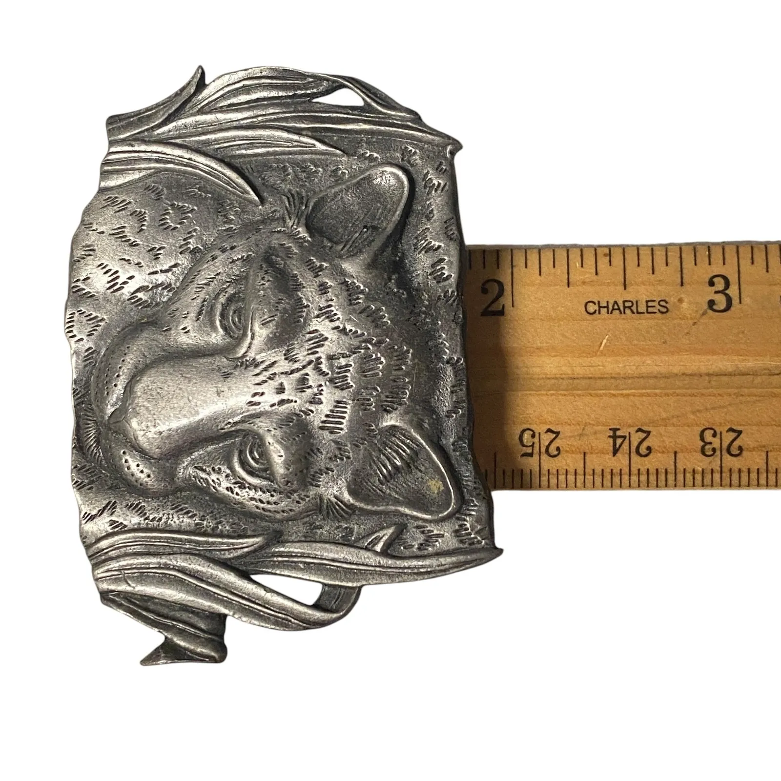 Unique Metal Cheetah Head Pin Brooch Vintage Wildlife Animal Women's Accessory Gray - Image 4