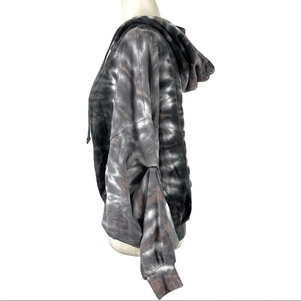 Young Fabulous & Broke Tie Dye Raissa Hoodie Sweater Grayish Mocha Size  S/M - Image 3
