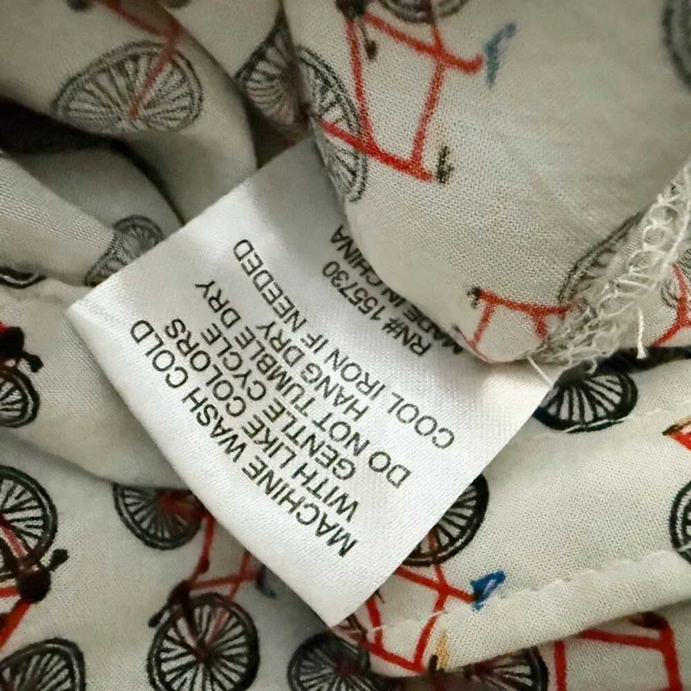 JANE & DELANCEY x ANTHROPOLOGIE | Lightweight Bicycle Button Blouse | Large - Image 9