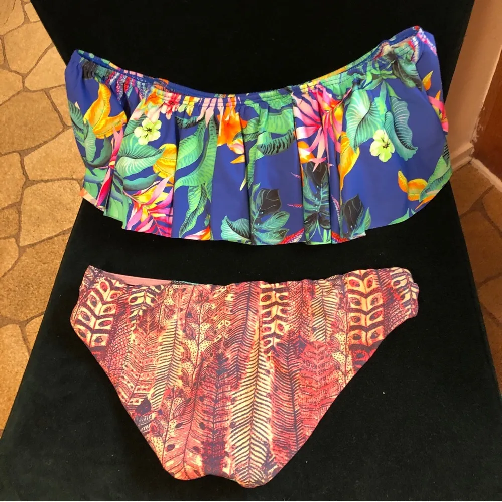 Maaji Bohemian Flare Off the Shoulder Bikini Set S - Image 9