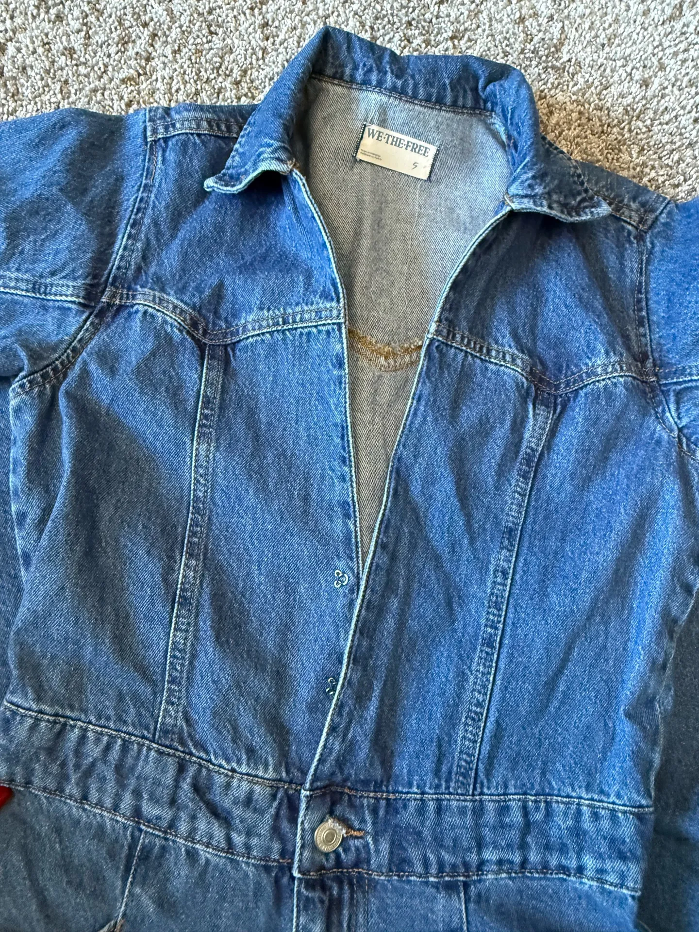 Free People Denim Onesie  - Image 2