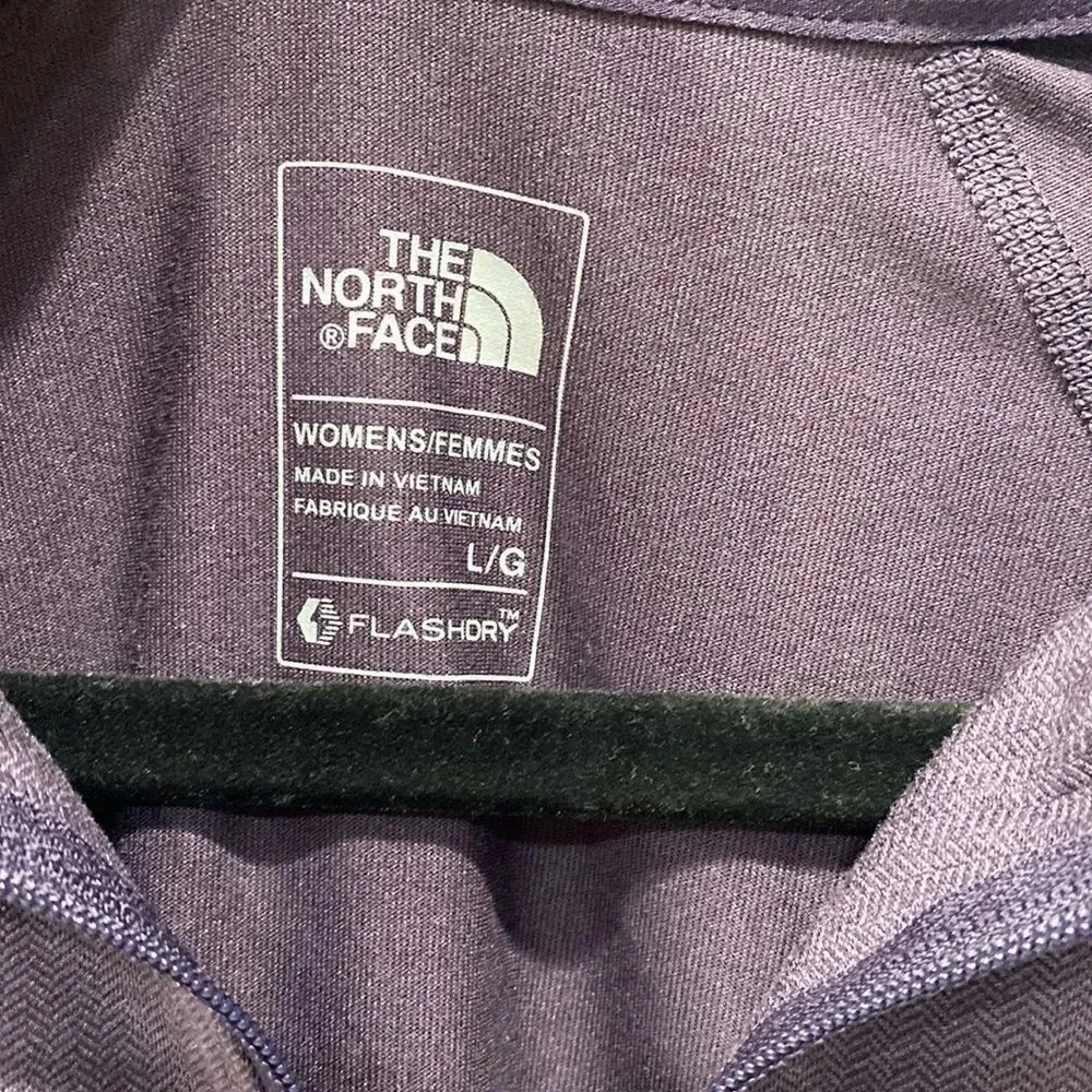The North Face Women's Purple Crew Pull Over Sweater FlashDry Sz L - Image 2