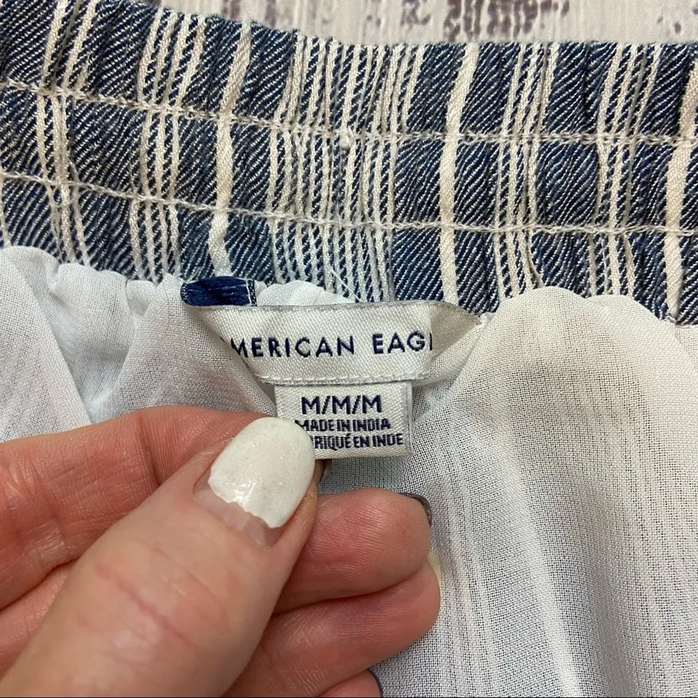 American Eagle  Stripe Lounge/Beach Pants. Size Medium. EUC - Image 4