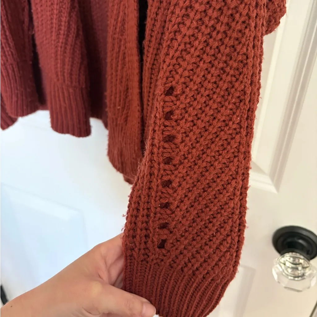 L.A. Hearts Gray & Rust Cardigan | One Size - Image 11