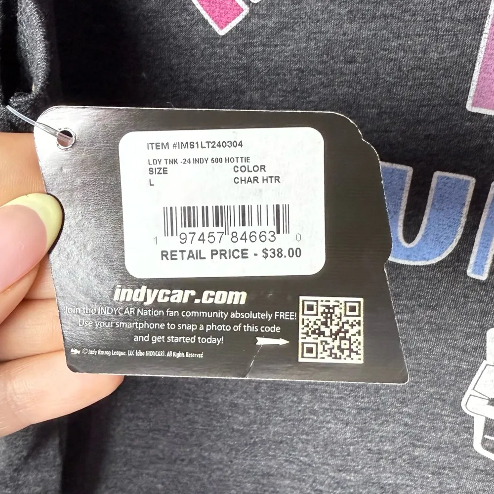 Indianapolis Indy 500 Women’s Sleeveless Tank Racing IndyCar Tee 2024 - Image 6