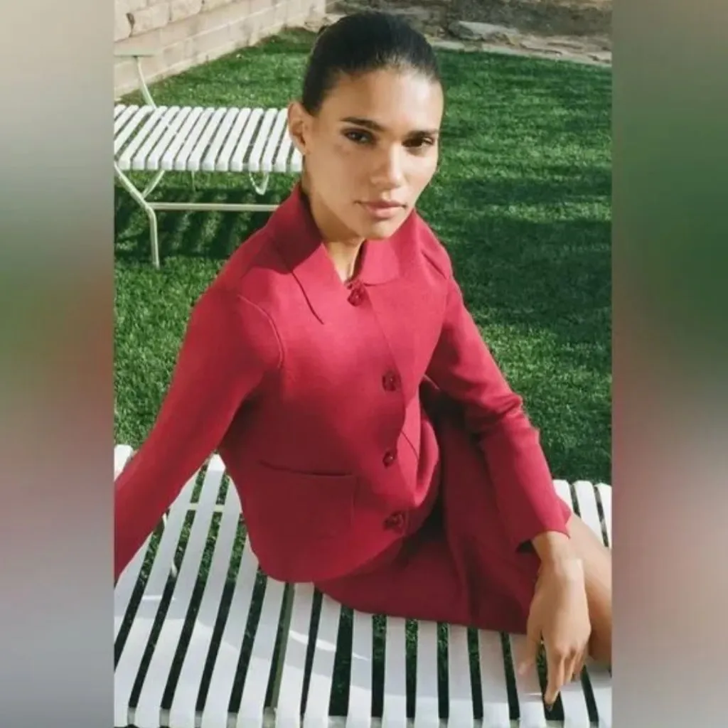 ZARA new NWT BASIC KNIT MINI SKIRT COORD - small - Image 3