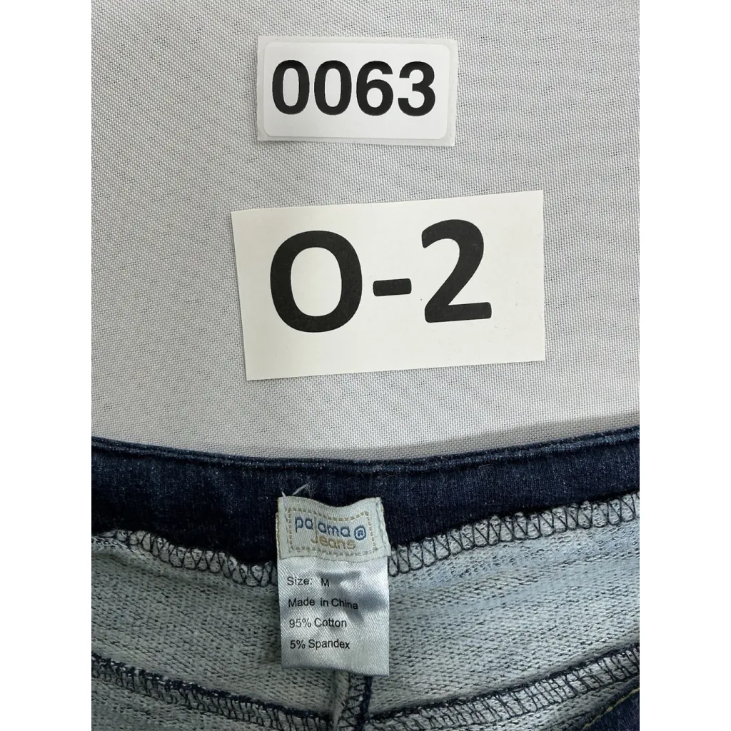 Womans Excellent Cond. Pajama Jeans Blue Jeans Medium Pullon Flare Leg 0063/O - Image 3