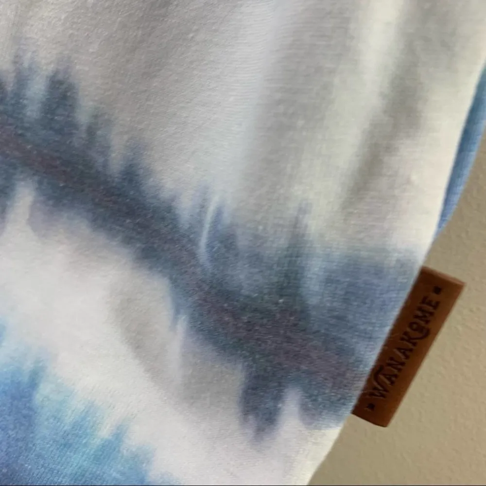 Wanakome Marlo Tie Dye Light Indigo/Ink Soft Jersey Tee - Image 4