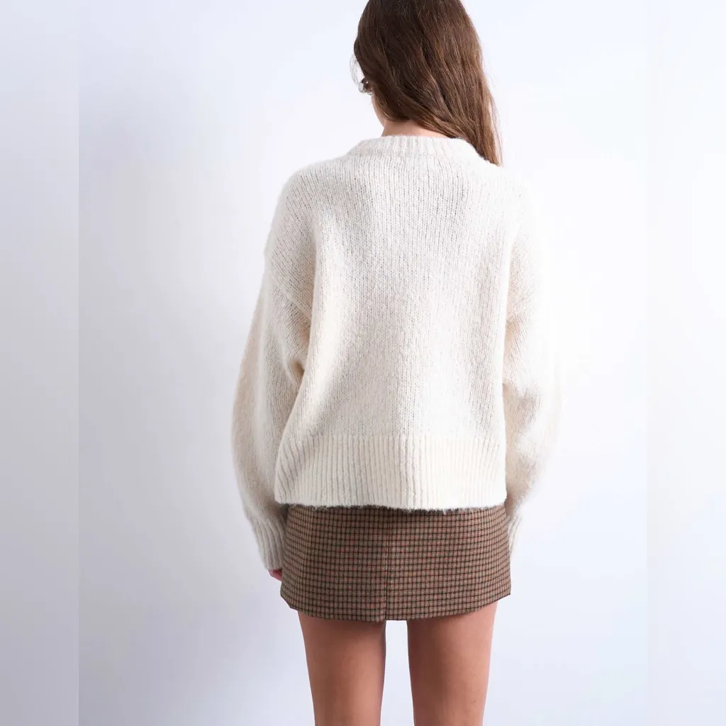 Topshop wool blend fluffy sweatshirt - Image 2