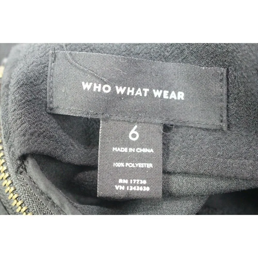 WHO WHAT WEAR Black ladies skirt size 6 - Image 4