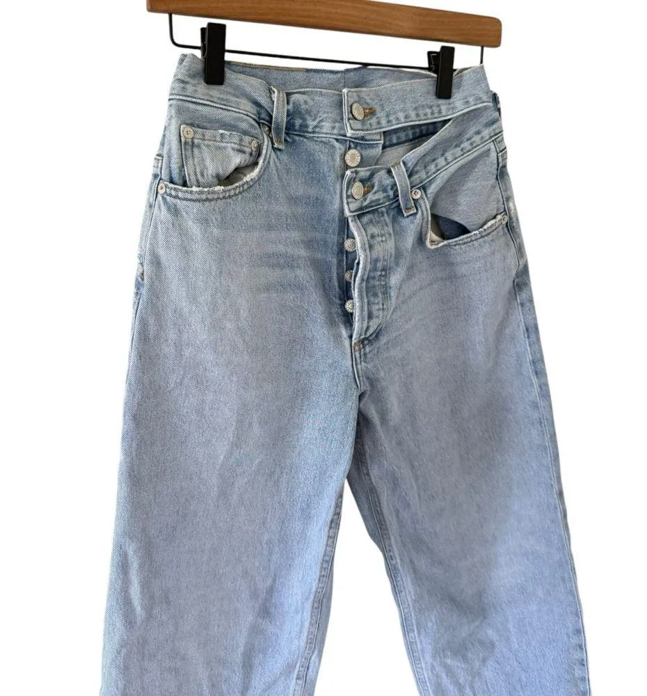 Agolde Broken Waistband Straight Leg Jeans - Image 5