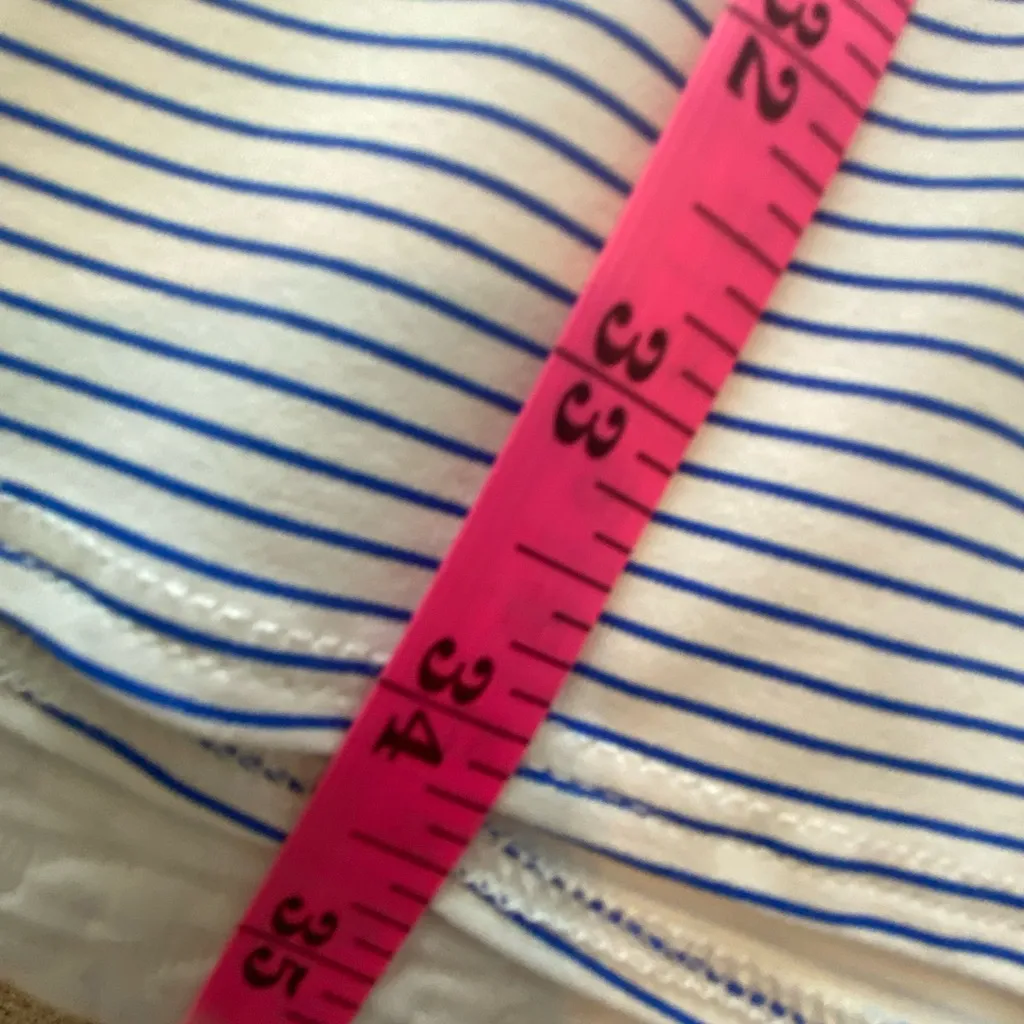 Jude Connally Blue & White Stripe Sleeveless Polo Dress | XL - Image 7