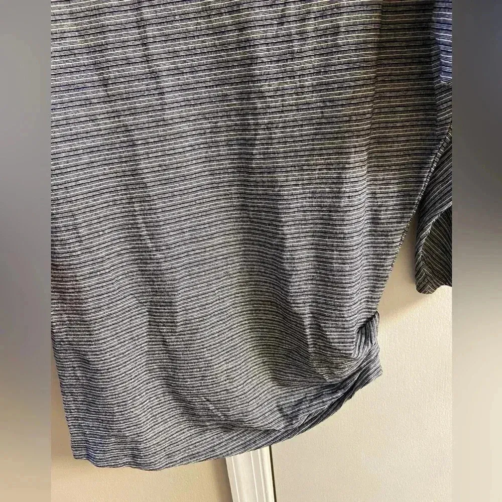 MM. Lafleur New York tunic top boat neck dolman sleeves striped‎ Large - Image 6