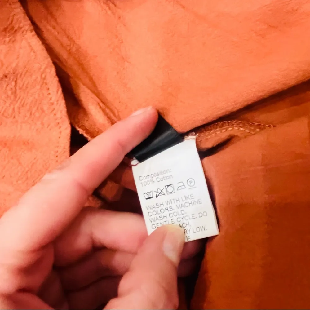 Shein boutique midi rust orange midi tie dress size medium - Image 4