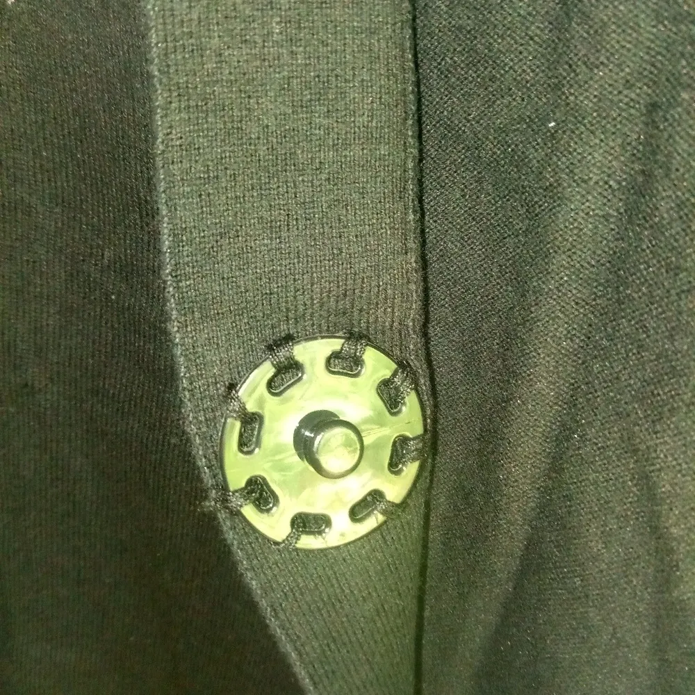 Giordeno M Bolero Snap Shrug Sweater Top in Black Size M - Image 3