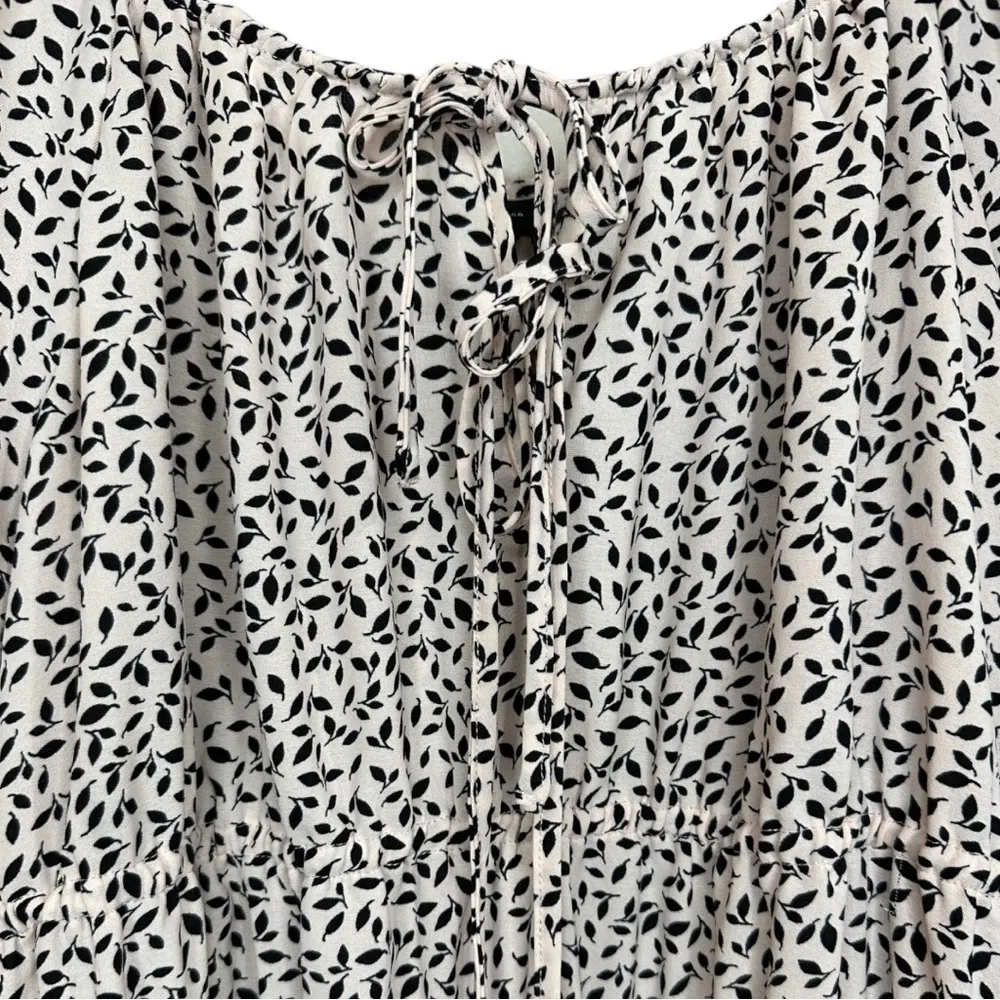 Who What Wear Puff Short Sleeve Smocked Dress 1X - Image 4