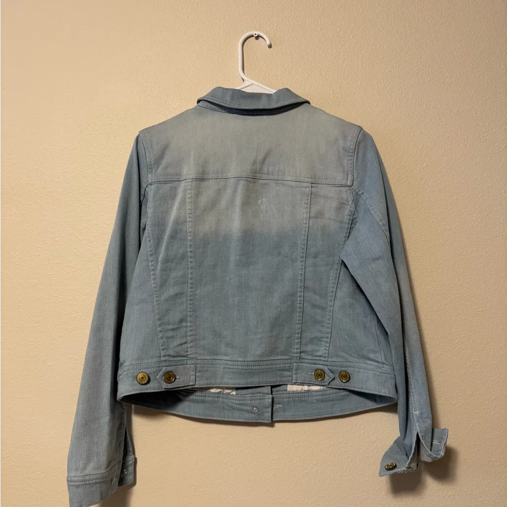 Isaac Mizrahi Light Blue Jean Jacket - Image 3