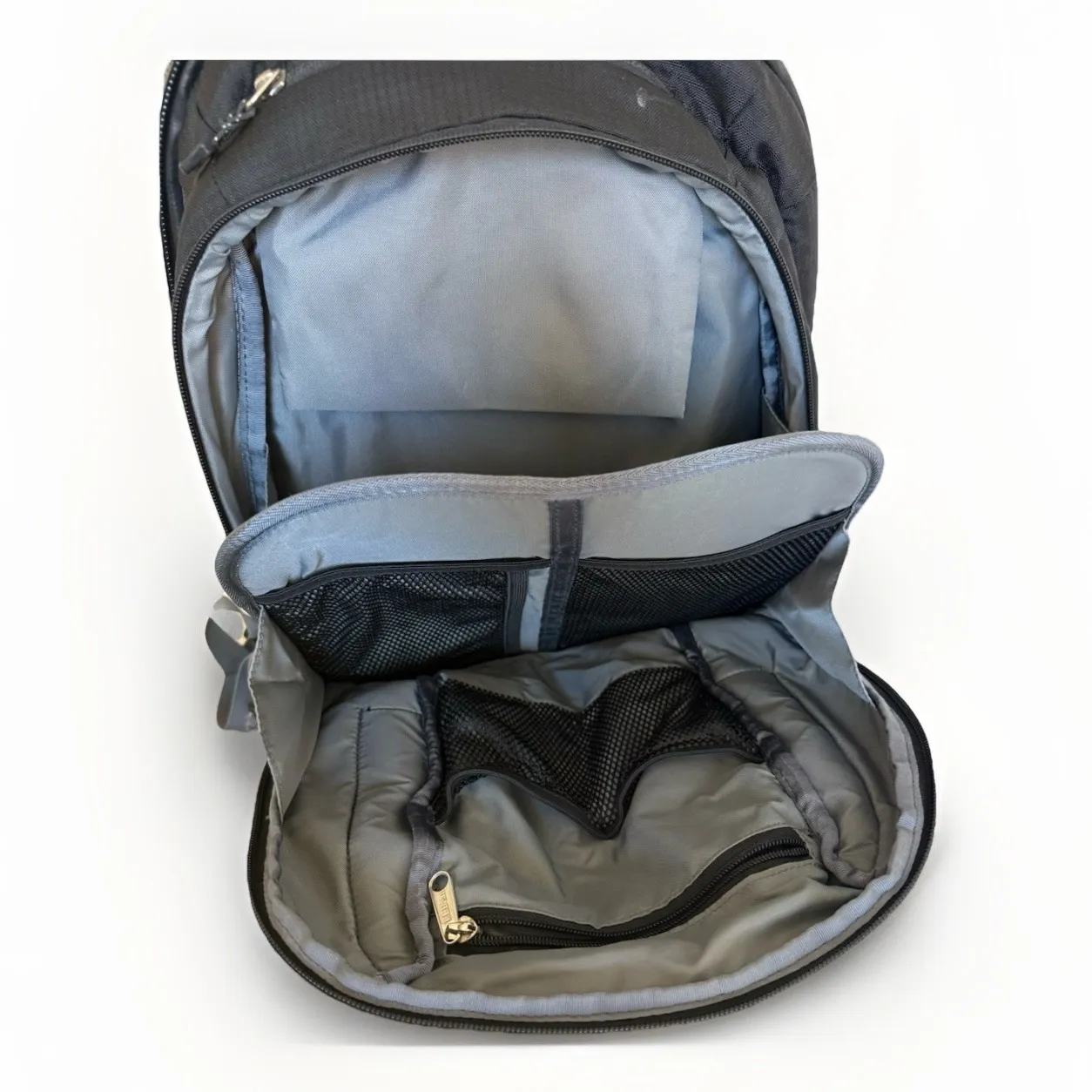 VTG L.L. Bean Backpack ABlack W Padded Laptop Compartment Nylon Waterproof Black - Image 3