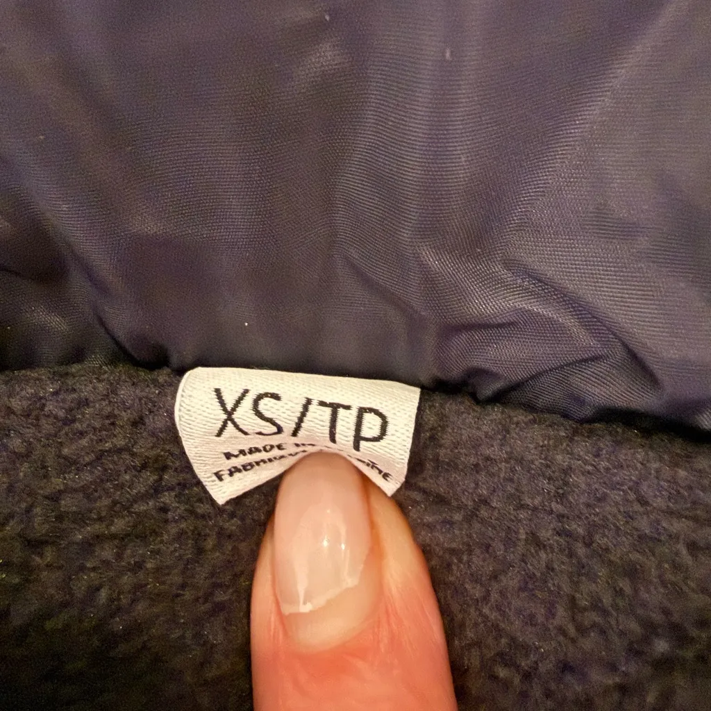 Steve Madden Navy Blue Long Chevron Maxi Puffer Coat Long Winter Parka Women XS - Image 14