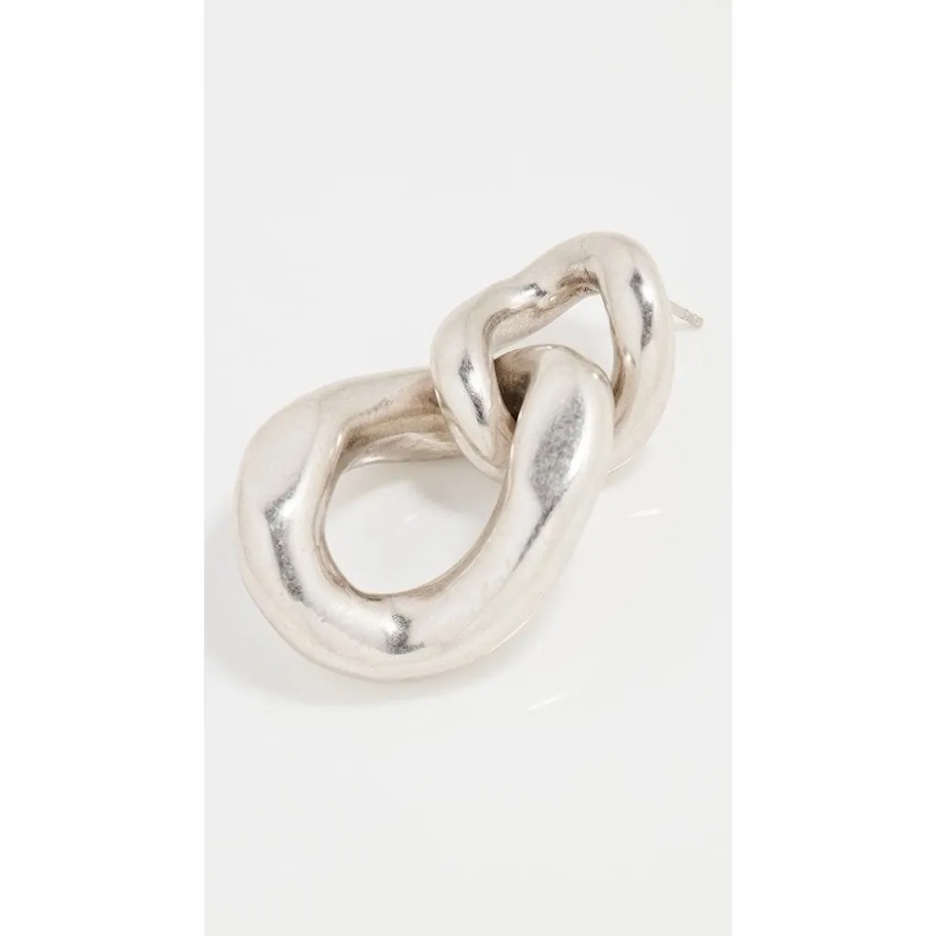 Isabel Marant Boucle D'oreill Drop Earrings in Silver Dangel Chain - Image 9