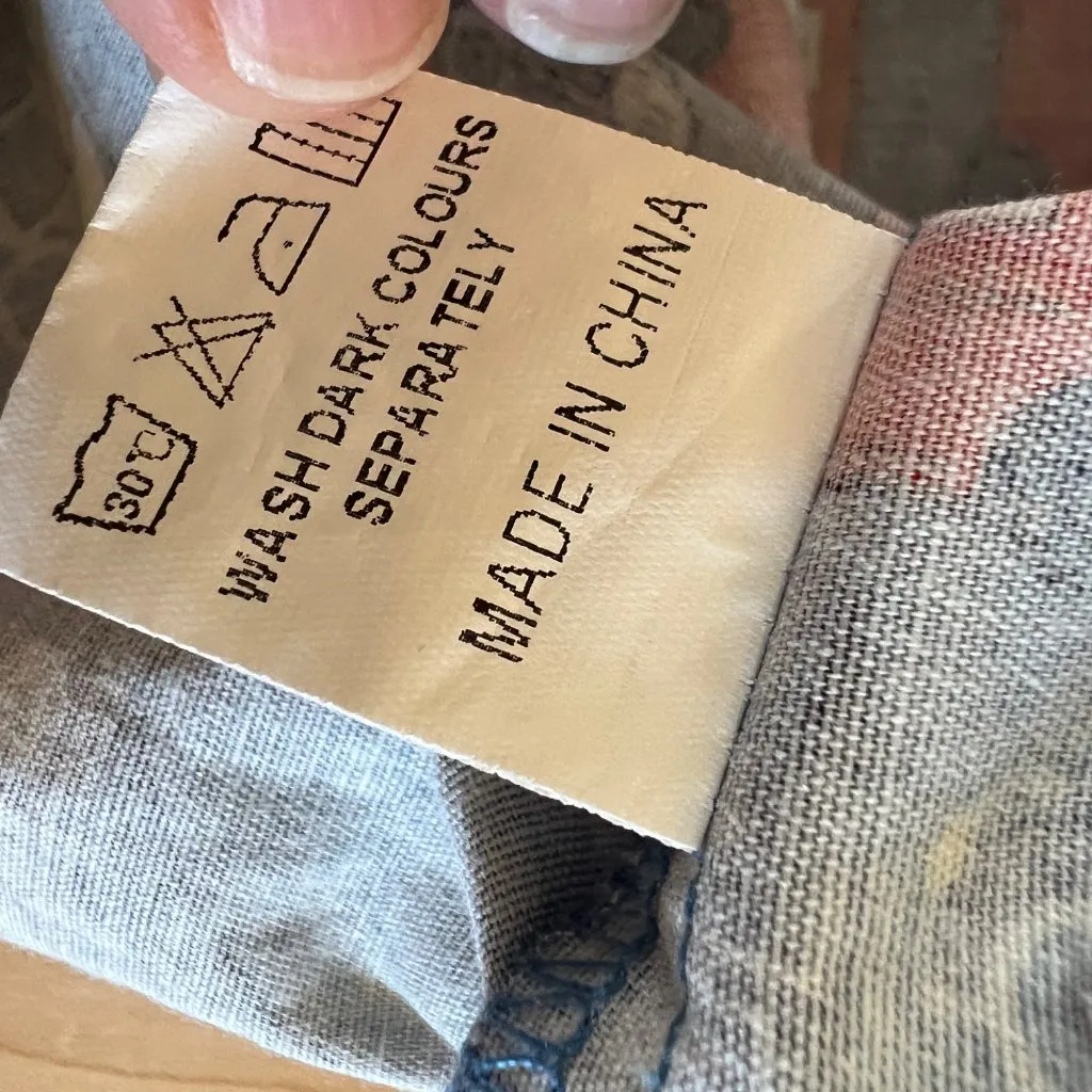 London Cityscape Print Double Decker Bus Taxi Blue Red Pleated Skirt Size XS - Image 9