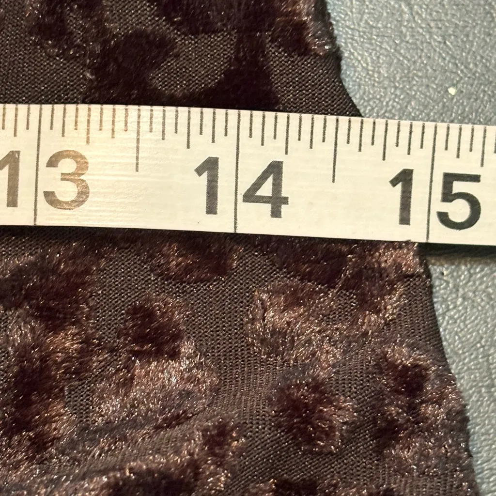 Rachel Zoe size Small Elegant Black Velvet Tooled Dress - Image 12