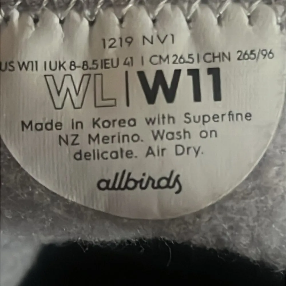 Allbirds Light Gray Wool Slip-Ons Size 11 - Image 7