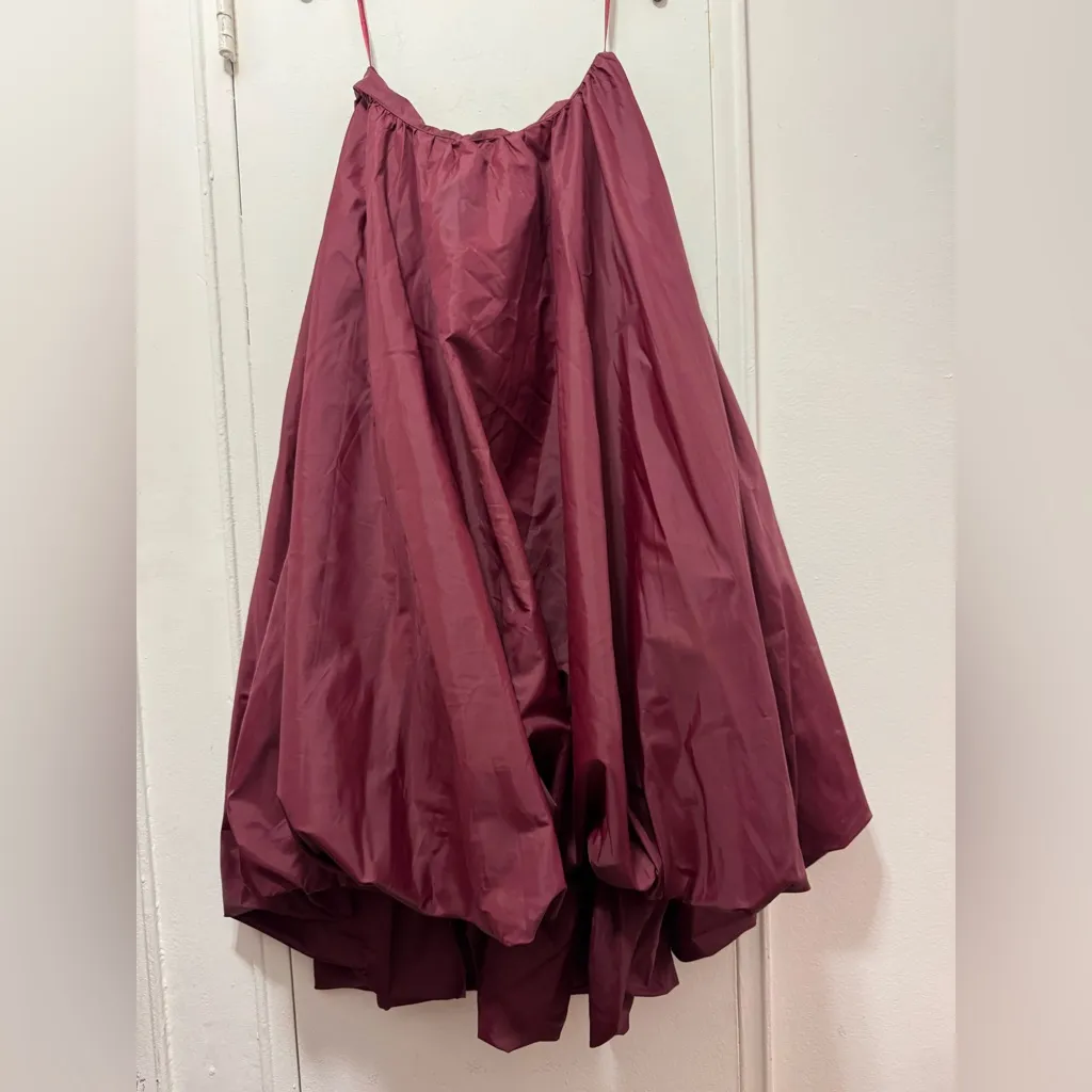 STAUD tawny port Mariposa skirt medium Purple - Image 4