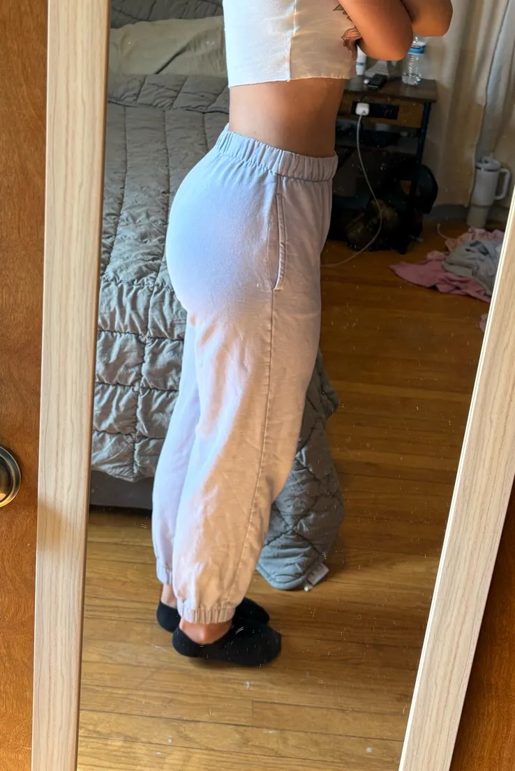 Brandy Melville Pastel Blue Joggers - Image 3