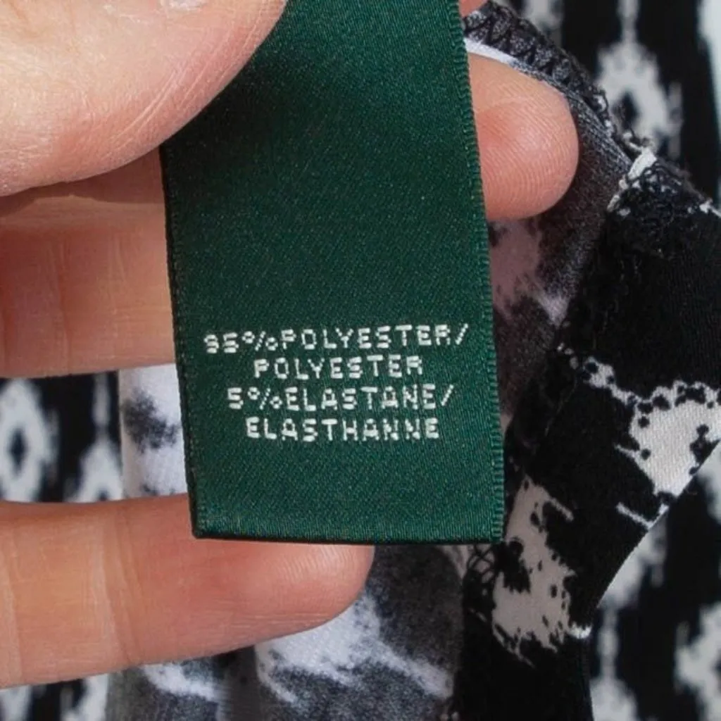 Lauren Ralph Lauren Womens‎ Sleeveless Geometric Maxi Dress Size 4 Travel Office - Image 5