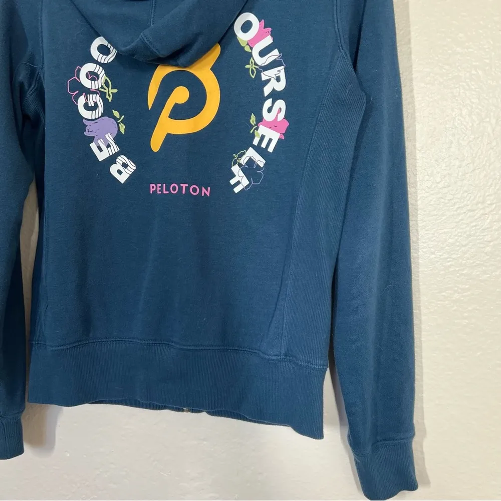 Peloton Blue Ultimate Fleece Full Zip Hoodie - Image 6