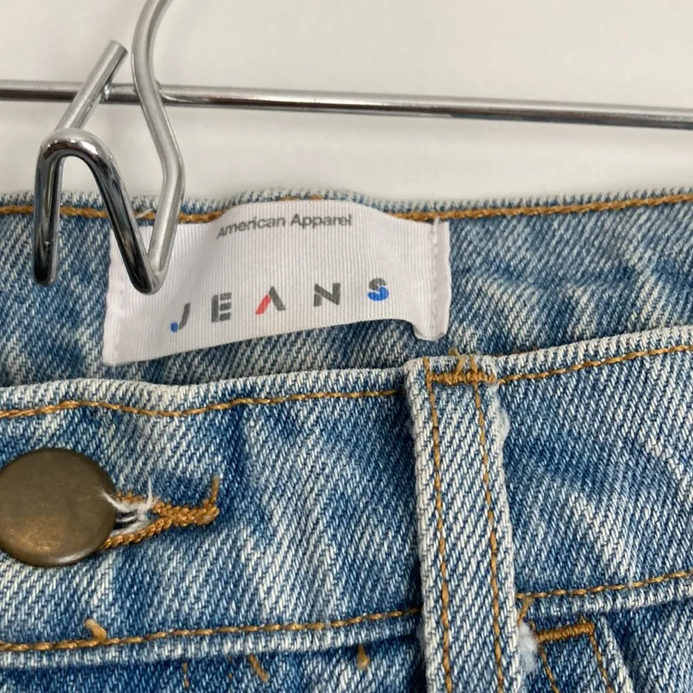 American Apparel| Distressed Denim Shorts sz 24 - Image 2