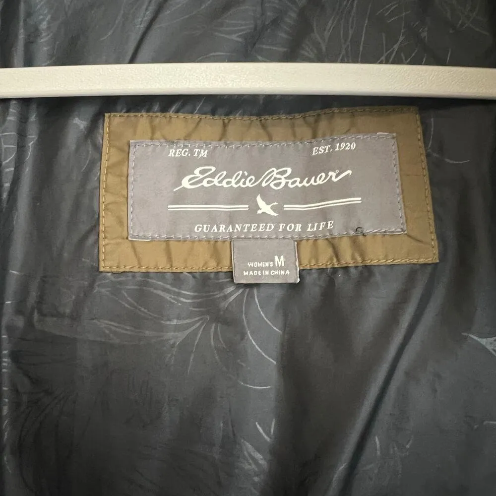 Eddie Bauer Yukon Classic DOWN Jacket Womens Medium Parka Puffer Coat NO FUR - Image 6