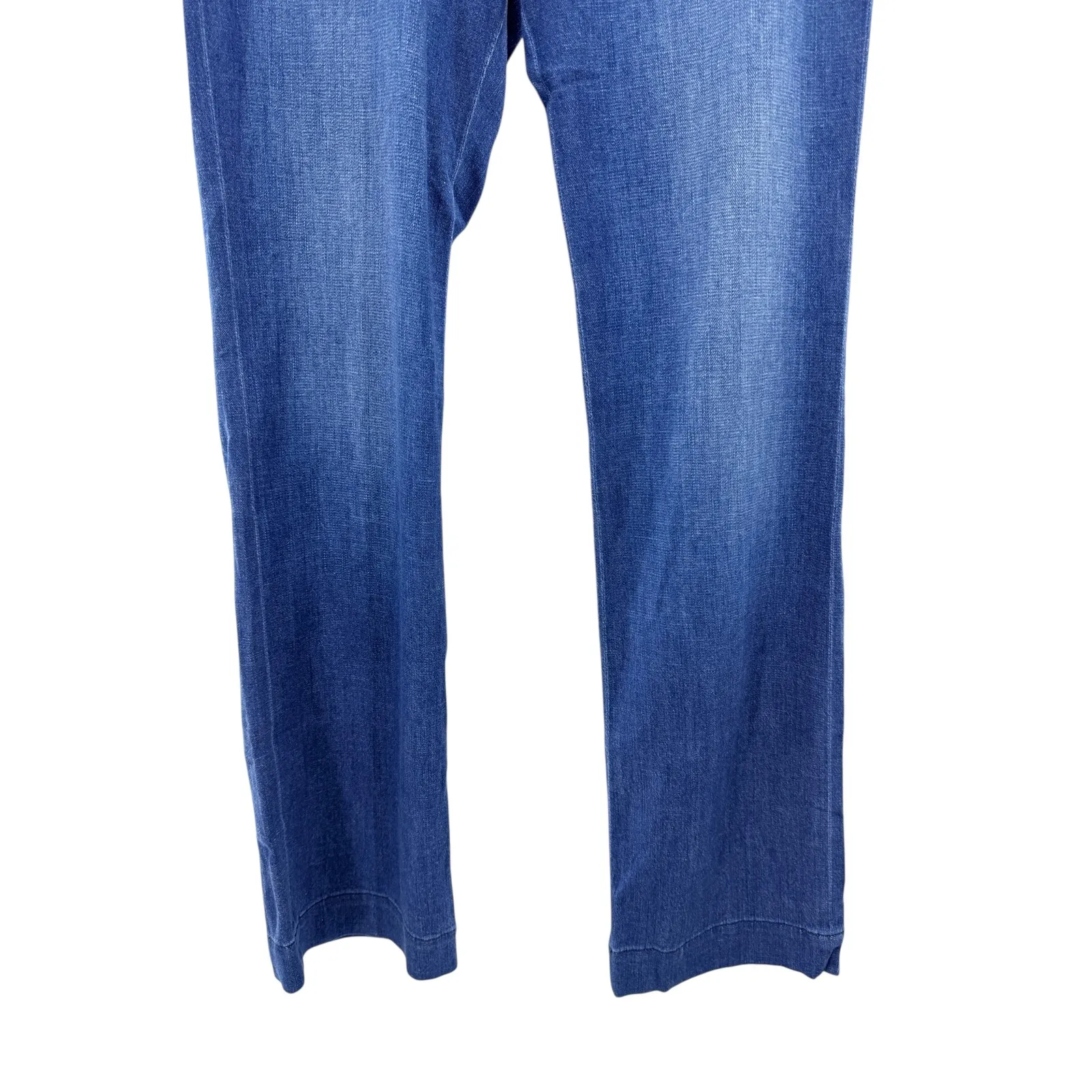 7 For All Mankind High Waisted Belted Wide Leg Denim Jeans Size 31 Paper Bag NWT - Image 3