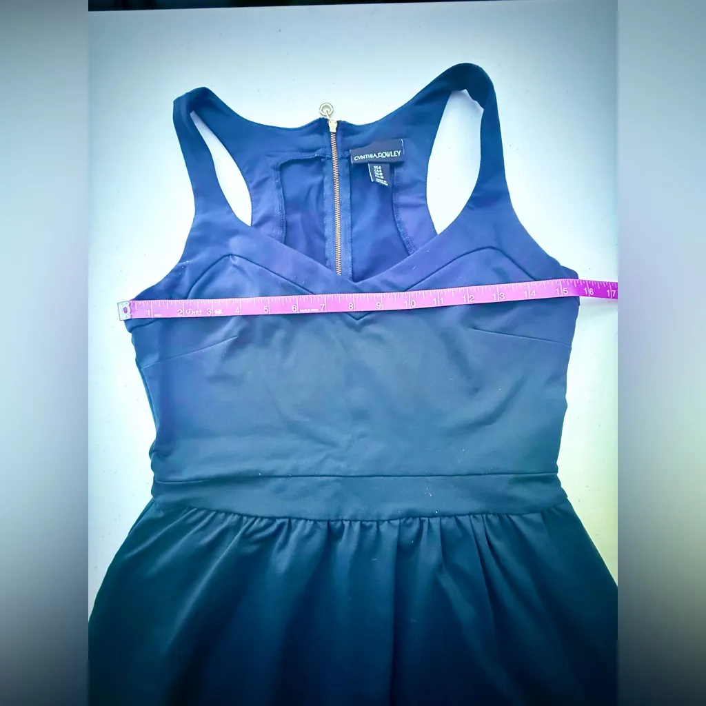 Cynthia Rowley Dark Blue Sleeveless Mini Dress - Image 9