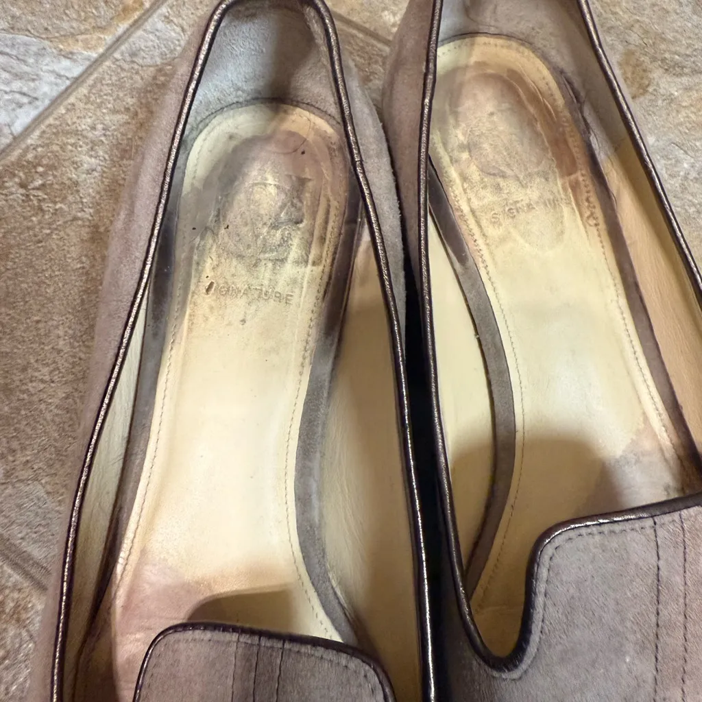 Vero Cuoio signature taupe loafers size 8 - Image 3