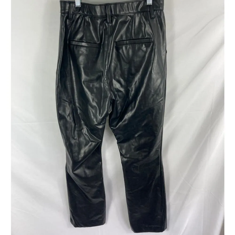 Abercrombie & Fitch Vegan Leather Split Hem Pants Size 30 / 10S - Image 7