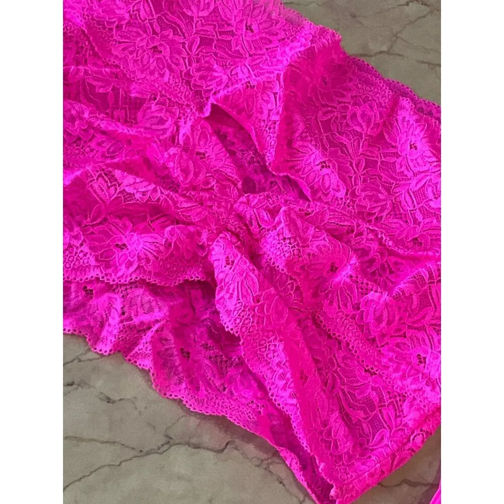 Poster Girl Davina Top in Harlot Pink XS-M New Womens Long Sleeve Cropped - Image 7