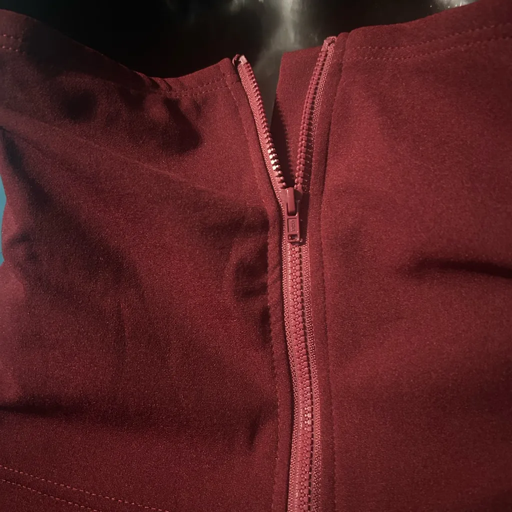 5 for $20 tops sale! SHEIN Burgundy Asymmetrical Top - Image 3